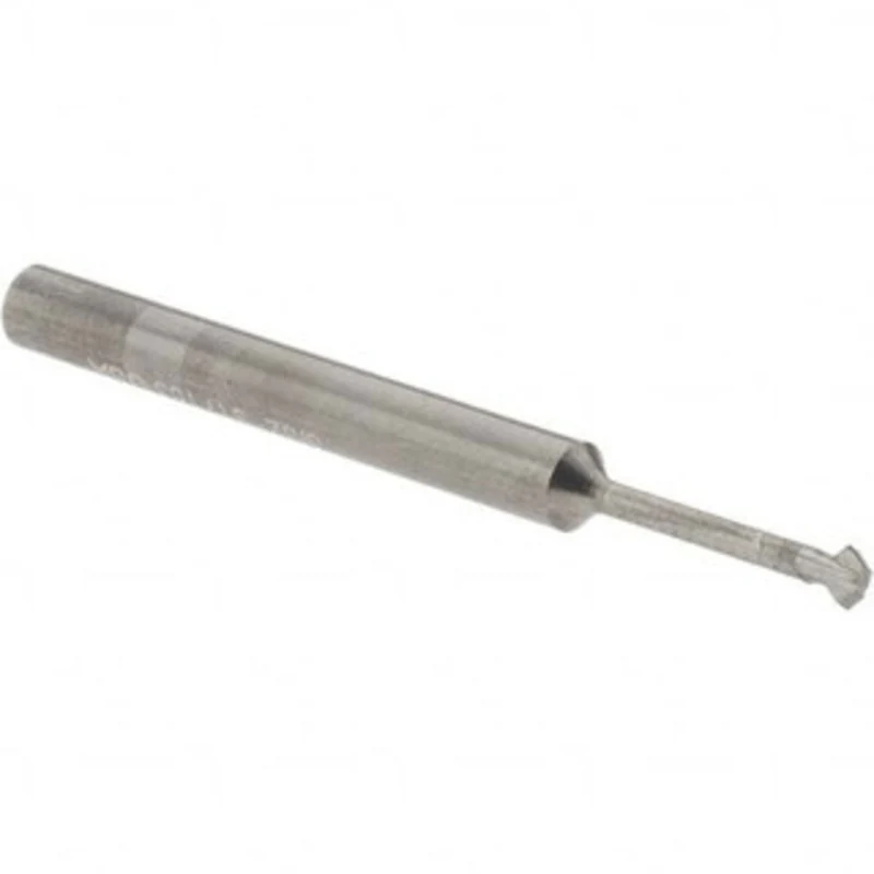 Accupro 1/8 1/8 Cut Diam, 0.036 Cut Width, 1/8 Shank, Solid Carbide Double-Angle Cutter Uncoated, 4 Teeth, 2 OAL 3168...